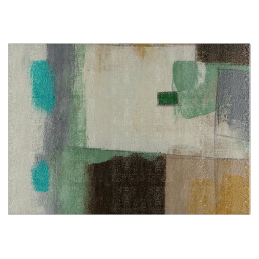 Expressionist schilderen met zware penseelstreken snijplank (Voorkant)