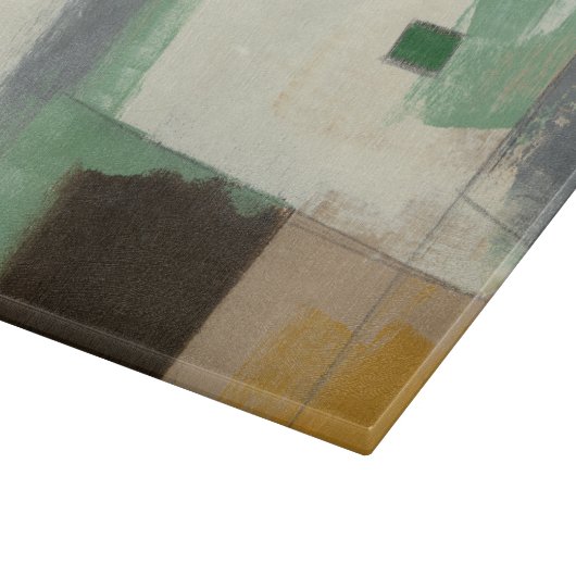 Expressionist schilderen met zware penseelstreken snijplank (Hoek)