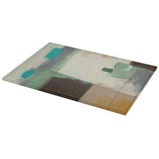 Expressionist schilderen met zware penseelstreken snijplank (Hoek)