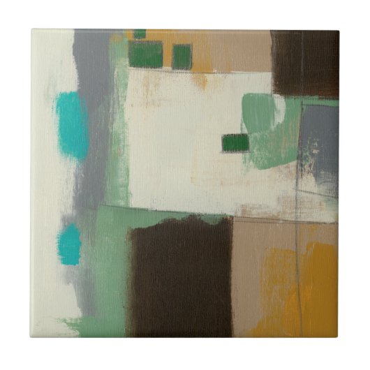 Expressionist schilderen met zware penseelstreken tegeltje (Voorkant)