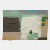 Expressionist schilderen met zware penseelstreken theedoek (Horizontaal)