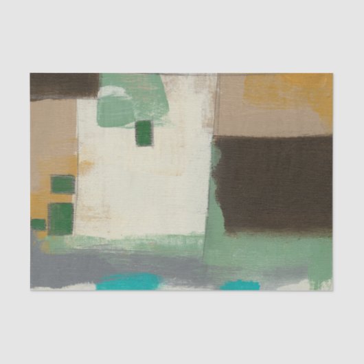 Expressionist schilderen met zware penseelstreken tissuepapier (Voorkant)