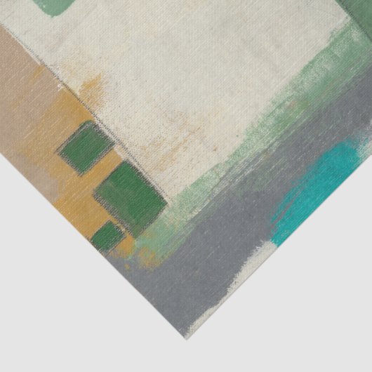 Expressionist schilderen met zware penseelstreken tissuepapier (Detail)