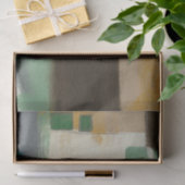 Expressionist schilderen met zware penseelstreken tissuepapier (Geschenk)