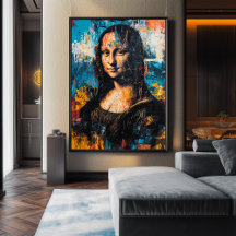 Expressionistisch Mona Lisa Poster – Bold Contempo