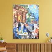 Expressionistisch Parijs Café Terras Canvas Afdruk (Insitu (Woonkamer))