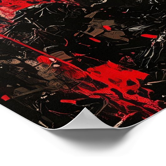 Expressionistisch Vrijheidsbeeld - Bold Art Poster (Hoek)