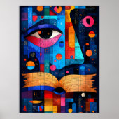 Expressionistische Geometrie Kennis – Trillende Wi Poster (Voorkant)