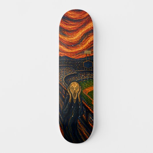 Expressionistische Honkbalstadion Skateboarddek Persoonlijk Skateboard (Voorkant)