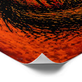Expressionistische wolf in kleurvelden abstracte p poster (Hoek)