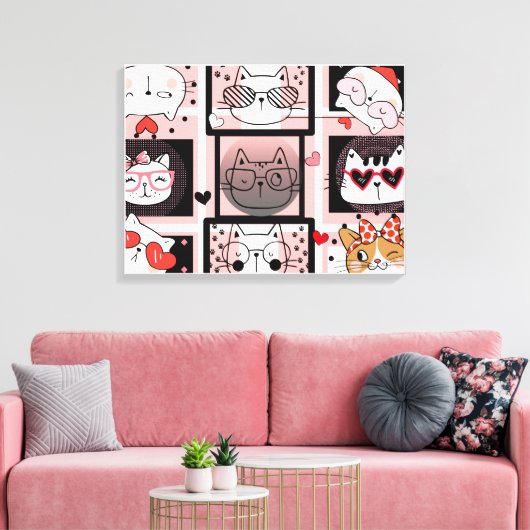 Expressions Canvas Afdruk (Insitu (Woonkamer))