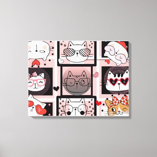 Expressions Canvas Afdruk (Voorkant)