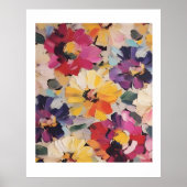 Expressive Abstract Flower Painting Poster (Voorkant)