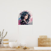Expressive Anime Music Portrait Poster (Keuken)