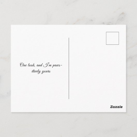 Expressive CloseUp Yorkshire Terrier Dog Portrait Briefkaart (Achterkant)