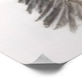 Expressive CloseUp Yorkshire Terrier Dog Portrait Poster (Hoek)