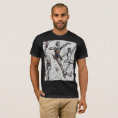 Expressive Dance Styles Black & White T-Shirt (Voorkant volledig)