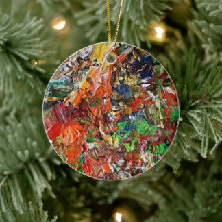 Expressive Paint Stroke from Artist Palette Keramisch Ornament