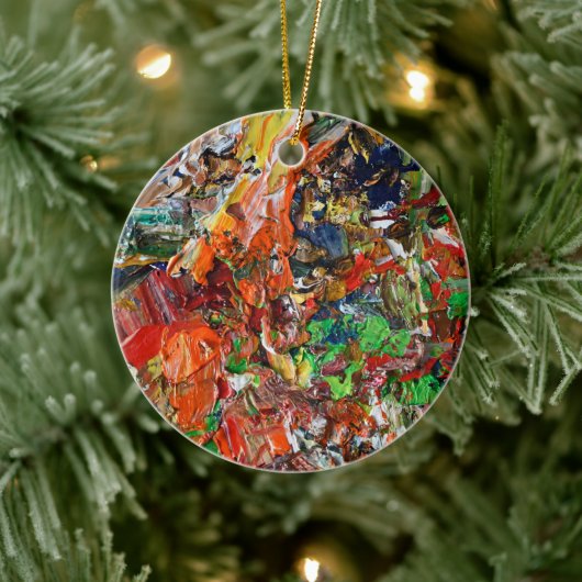 Expressive Paint Stroke from Artist Palette Keramisch Ornament (Boom)