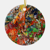 Expressive Paint Stroke from Artist Palette Keramisch Ornament (Voorkant)