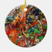 Expressive Paint Stroke from Artist Palette Keramisch Ornament (Achterkant)