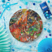 Expressive Paint Stroke from Artist Palette Papieren Bordje (Feest)