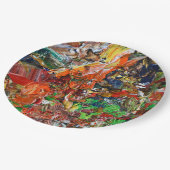 Expressive Paint Stroke from Artist Palette Papieren Bordje (Gekanteld)