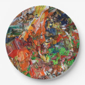 Expressive Paint Stroke from Artist Palette Papieren Bordje (Voorkant)