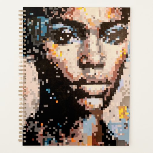 Expressive pixel portrait planner (Voorkant)