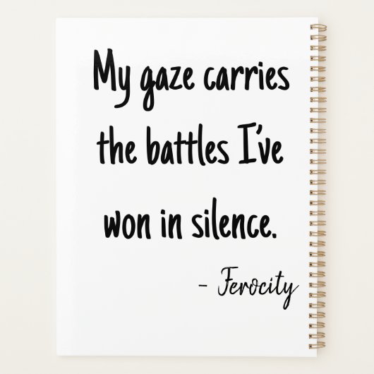 Expressive pixel portrait planner (Achterkant)