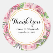 Expressive Thank You Script Sticker (Voorkant)