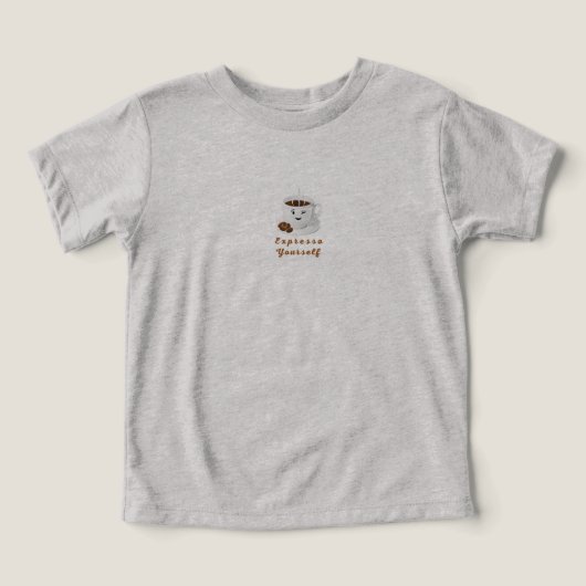 Expresso Yourself – Funny Smiling Coffee Tee (Design voorkant)