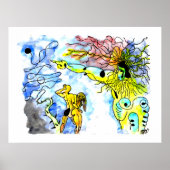 EXPULSION FROM PARADISE -Ink and watercolor Poster (Voorkant)