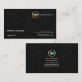 Exquise Black Daubs Corporate Founder CEO Visitekaartje (Voorkant / Achterkant)