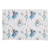 Exquise Blue Ballerinas op Blush Kussensloop (Voorkant)