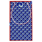 Exquise blue swirlspeeltas klein cadeauzakje (Achterkant)