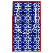 Exquise blue swirlspeeltas