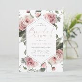 Exquise Blush Bloemen Vrijgezellenfeest Kaart (Staand voorkant)