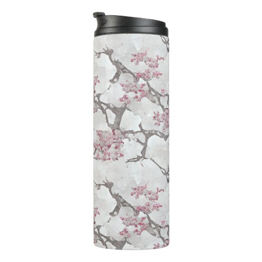 Exquise Cherry Blossom Floral Thermosbeker (Geroteerd rechts)