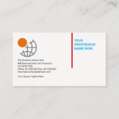 Exquise Concise Blue Atlas Global Visitekaartje (Achterkant)