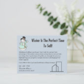 Exquise Design voor Winter Seizoensgebonden Onroer Briefkaart (Staand voorkant)