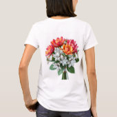 Exquise diamanten boeket: een prachtige bloemenmee t-shirt (Achterkant)