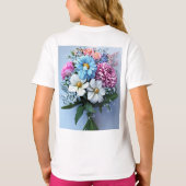 Exquise diamanten boeket: een prachtige bloemenmee t-shirt (Achterkant)