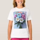 Exquise diamanten boeket: een prachtige bloemenmee t-shirt (Voorkant)