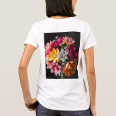 "Exquise Diamond Bouquet: een prachtige bloemenmas T-shirt (Achterkant)
