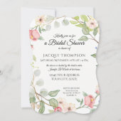 Exquise Foliage Silver Sage Wild Roos Waterverf Kaart (Voorkant)