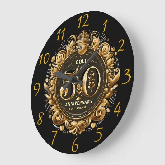 Exquise Gold 50e Jubileum Grote Klok (Hoek)