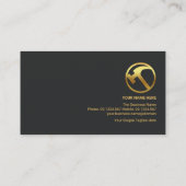 Exquise Gold Roof Border Handyman Contractor Visitekaartje (Achterkant)