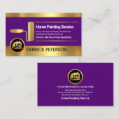 Exquise Gold Stripes Roller Paint Penseel verven Visitekaartje (Voorkant / Achterkant)