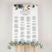Exquise Herfst Floral Alfabetical Seating Chart Poster